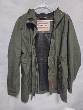 Hunter Men's Olive Green Hooded Jacket